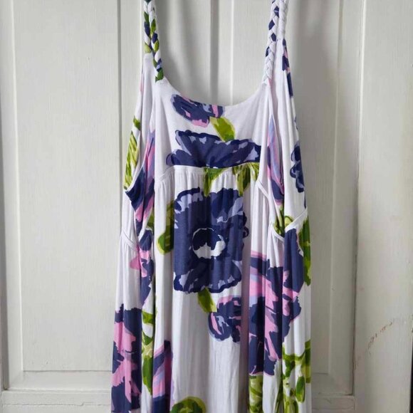 Floral Summer Dress / Beach Cover Up Sz 2X - Picture 2 of 4